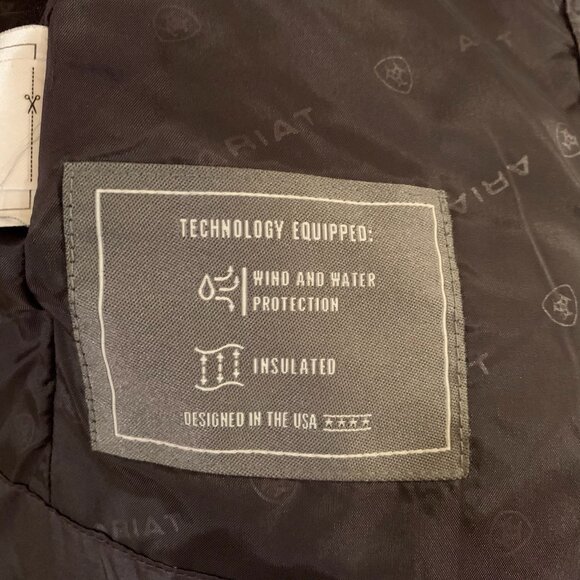 AriatTek insulated puffer jacket Womens Large Dark Grey - Picture 9 of 9